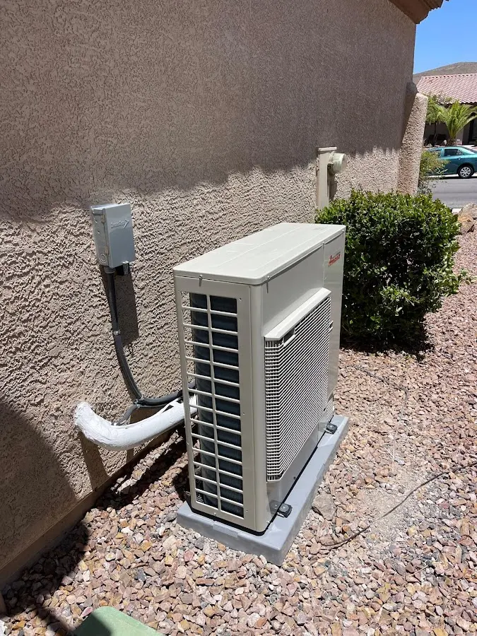 Residential air conditioning condenser unit in Crescent City